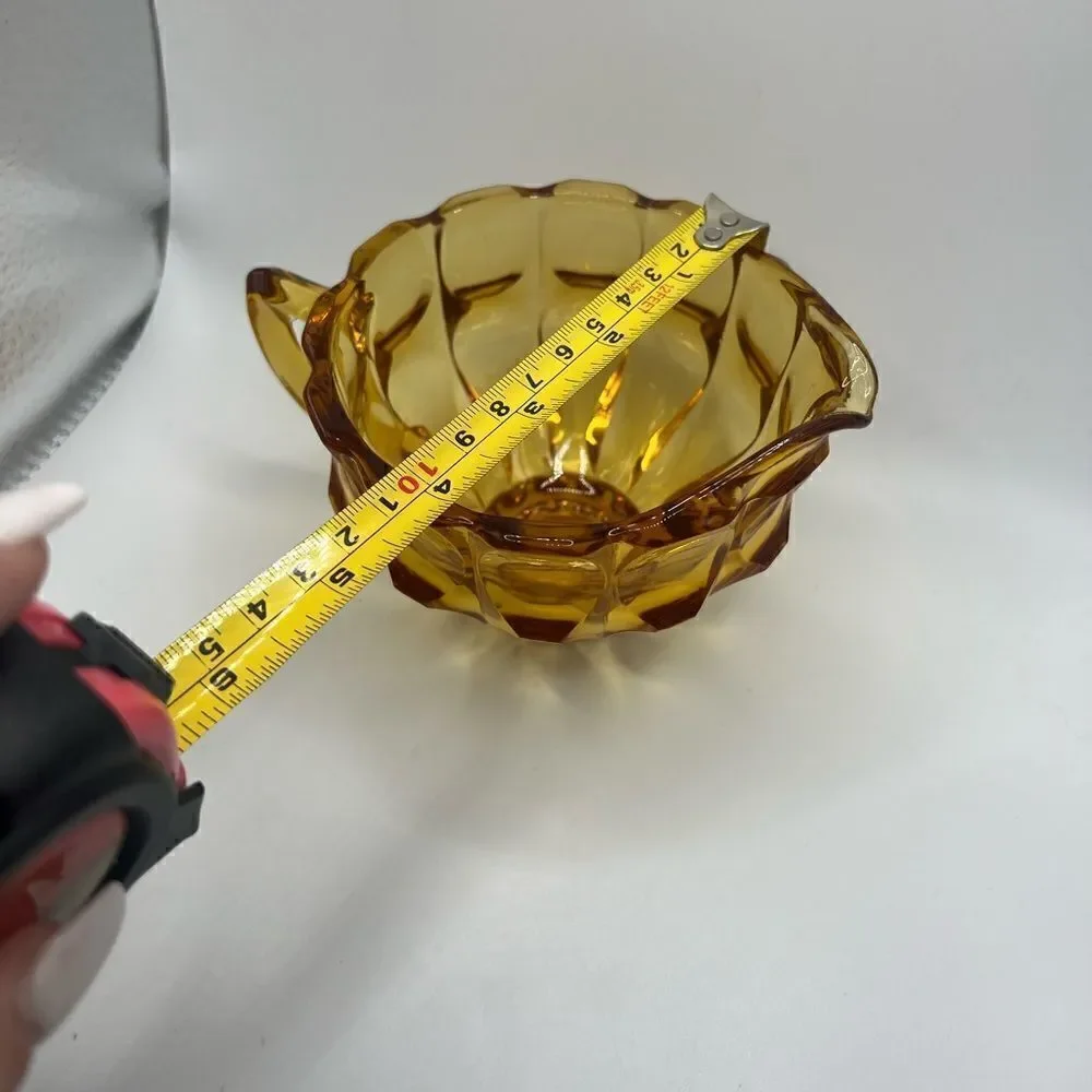 Fenton Valencia Amber Creamer Glass Vintage Glass